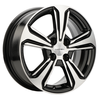 Khomen KHW1502 Black-FP 4*100 6xR15 ET48 DIA54.1